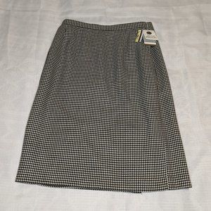 Jason Prescott Houndstooth Tan Pencil‎ Skirt